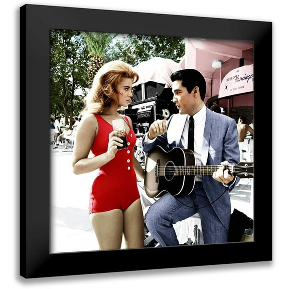 Hollywood Photo Archive 12x12 Black Modern Framed Museum Art Print Titled - Ann-Margret - Viva Las Vegas
