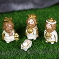 thumbnail image 4 of Leodye Mini Christmas Nativity Set,11 Pieces Little People Nativity Set,Christmas Decoration Miniature Nativity Set,Nativity Scene with Light 10 Rearrangeable Figurines Decor Tabletop Decor, 4 of 9