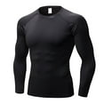 thumbnail image 1 of LANBAOSI Hauts de Compression pour Hommes Séchage Rapide Légers Couche de Base pour Homme T-Shirt à Manches Longues pour Cyclisme Ski Course Randonnée Taille Small, 1 of 4