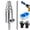 Silver1pc, variant on 3-in-1 Pipe & Valve Extractor, Broken Pipe Extractor Tool Set,3-in-1 Pipe Valve Removal Tool for 1/2" 3/4" 1" Pipes,for Faucet Bolts Valves Pipes