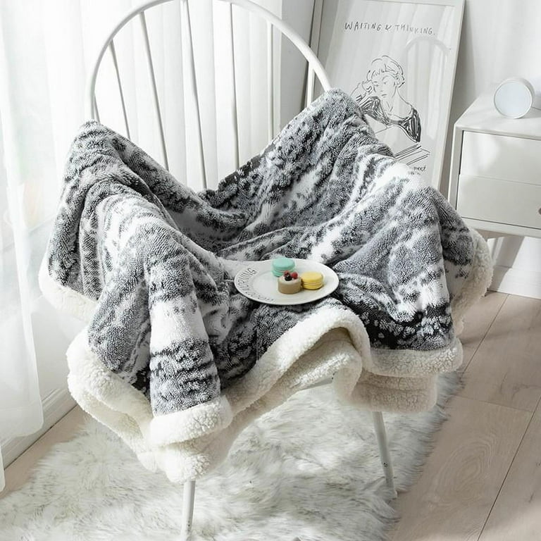 130x160 Lamb Wool Blanket Bedding Fleece Double Sided Blanket Suitable For Bed And Sofa Super Soft Comfortable And Warm Plush Tv Blanket Blue 130x160cm Walmart