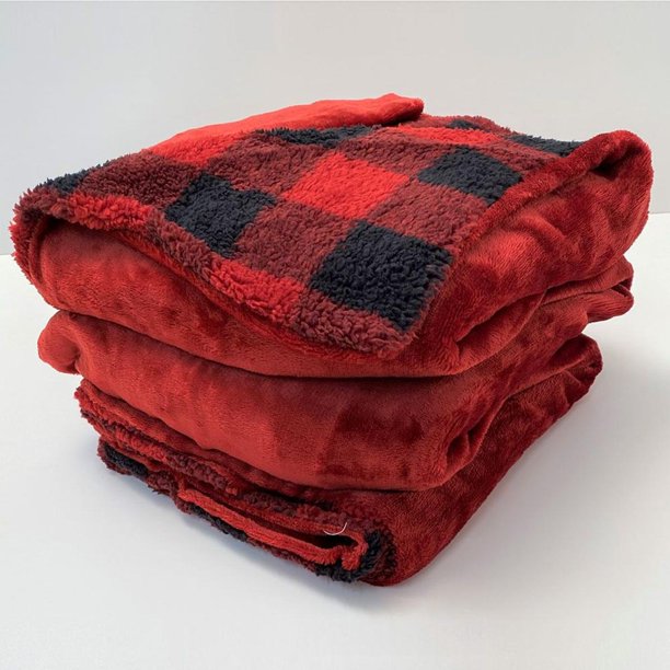 Biddeford Blankets Velour/Sherpa Heated Throw with Digital Controller