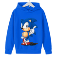 thumbnail image 3 of Sudadera con capucha de Sonics con figura de juego, sudadera con estampado de dibujos animados, manga larga, holgada, hombros caídos, estilo otoñal, regalo de cumpleaños, 3 of 5