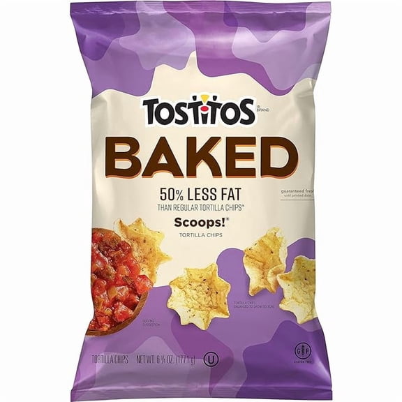 (1 pack) Tostitos Oven Baked Scoops! Tortilla Chips, 6.25 Oz