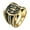 Gold, variant on Men's Stainless Steel Vintage Gothic Punk Domineering Dragon Claw Scorpion Zodiac Sign Biker Ring Personality Statement Silver Size 9