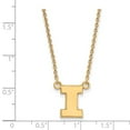 thumbnail image 2 of 14k Gold LogoArt University of Illinois Letter I Small Pendant 18 inch Necklace Q4Y015UIL-18, 2 of 4