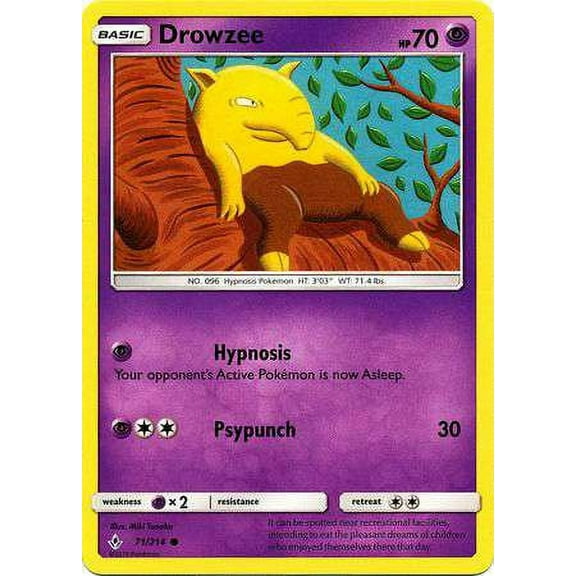 Pokemon Unbroken Bonds Drowzee #71