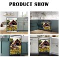thumbnail image 4 of Sunflowers Refrigerator Door Panel Decal,Farm Red Car Fridge Oven Panel Decal,Farmscape Dishwasher Decorative Cover,Sunflower Sticker Home Kitchen Decor, 4 of 7
