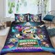 thumbnail image 2 of Grandes Verdes de la Ciudad Conjunto de sábanas temático, trío de piezas, cómodo y amigable con la piel, diseño único, regalo de decoración para el hogar para familiares, amigos y fans,173cm *218cm, 2 of 6