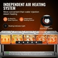 thumbnail image 4 of KFFKFF 5-Pan Commercial Food Warmer 5 x 20.6QT Electric Steam Table 3750W 4 Wheel, 4 of 9