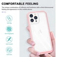 thumbnail image 3 of Case for iPhone 14 Pro 5G,Slim Thin Soft TPU Bumper & Hard PC Transparent Back Shockproof Scratch Resistant Protective Phone Case for iPhone 14 Pro 5G 2022 6.1 inch (Pink), 3 of 14