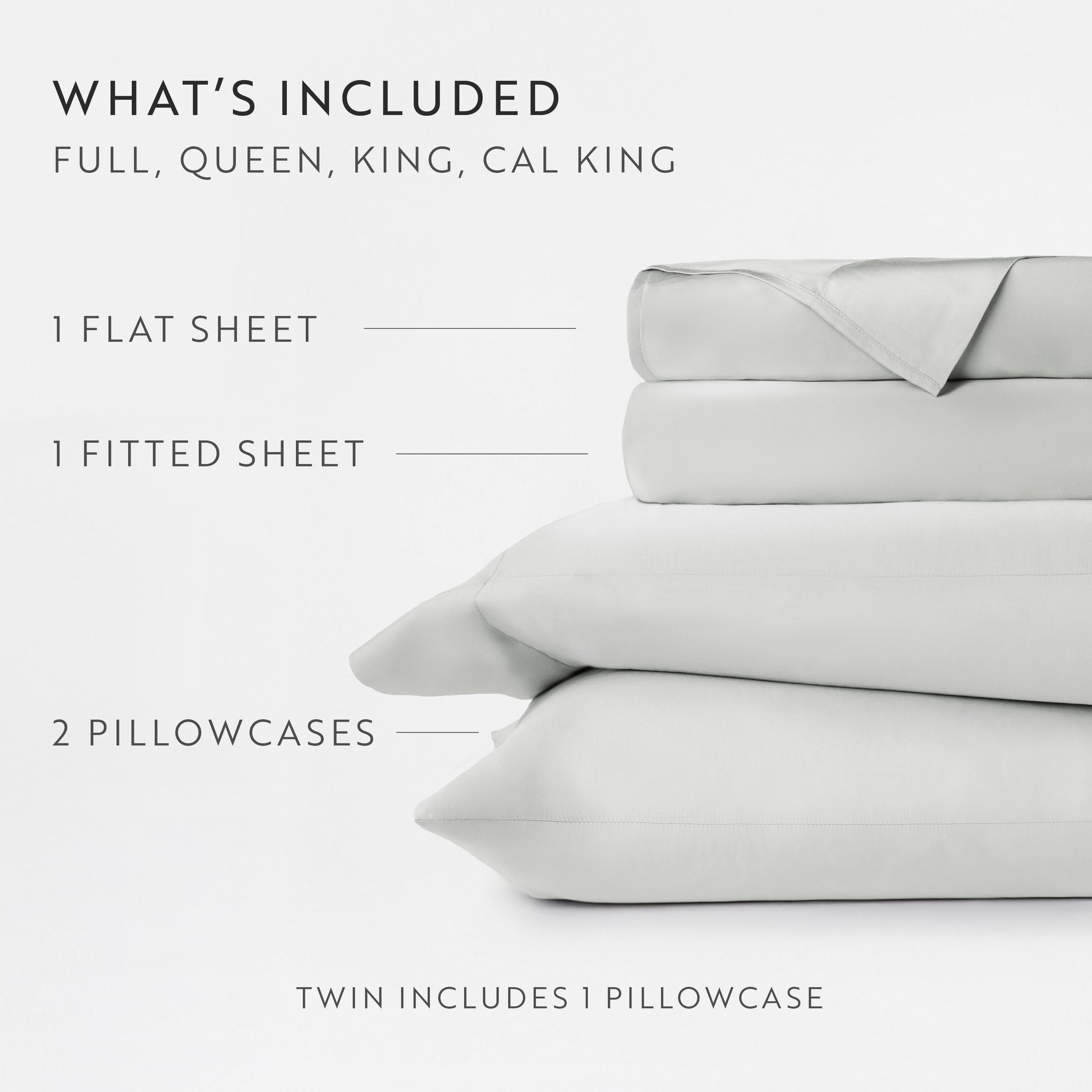 Noble Linens Rayon from Bamboo 4 Piece Luxury Bed Sheet Set, Light Gray, King
