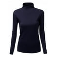 thumbnail image 1 of FashionOutfit Women's Double Long Sleeve Layer Half Turtleneck T-Shirt, 1 of 1