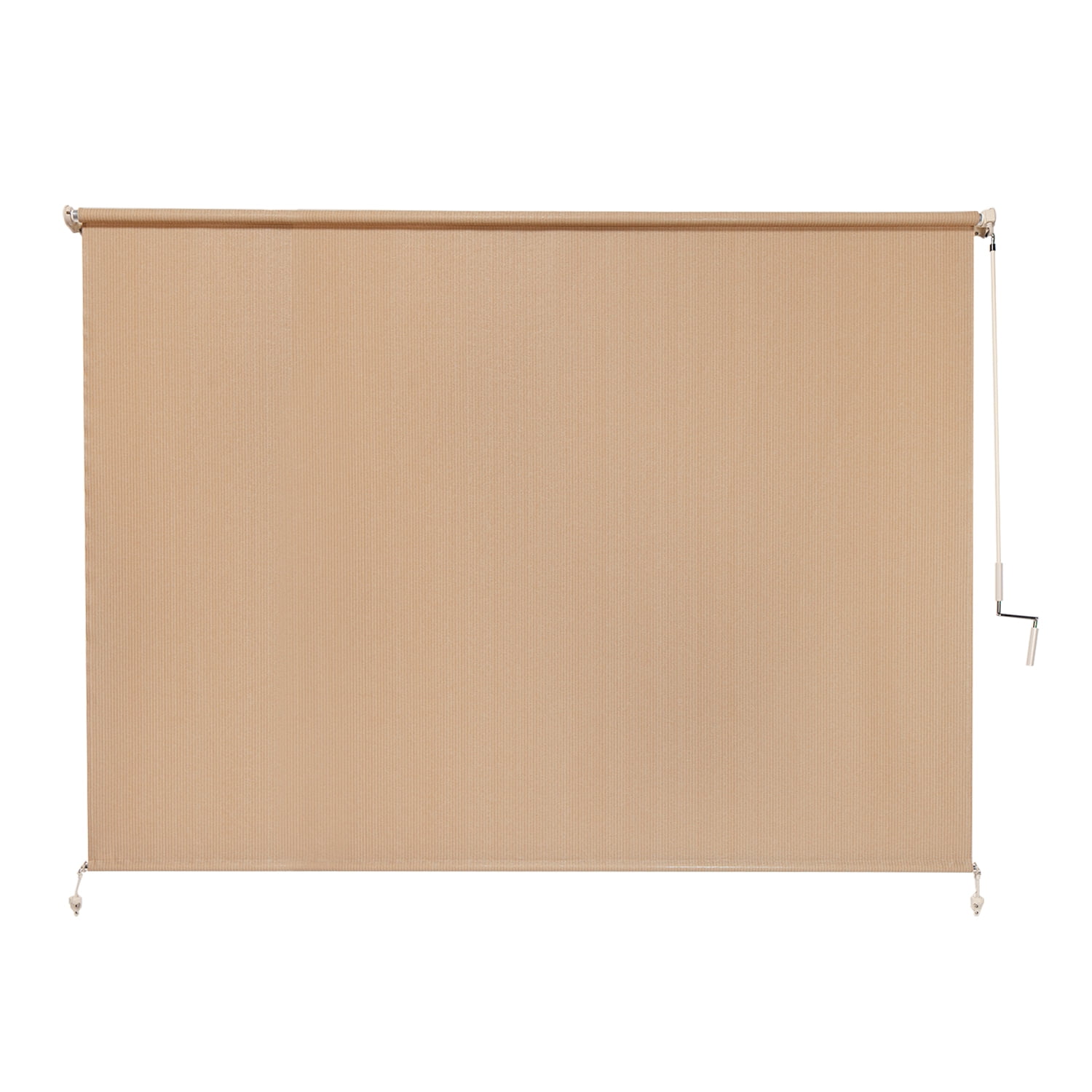 Coolaroo 72" x 96" Crank Operated Beige Roller Sun Shade