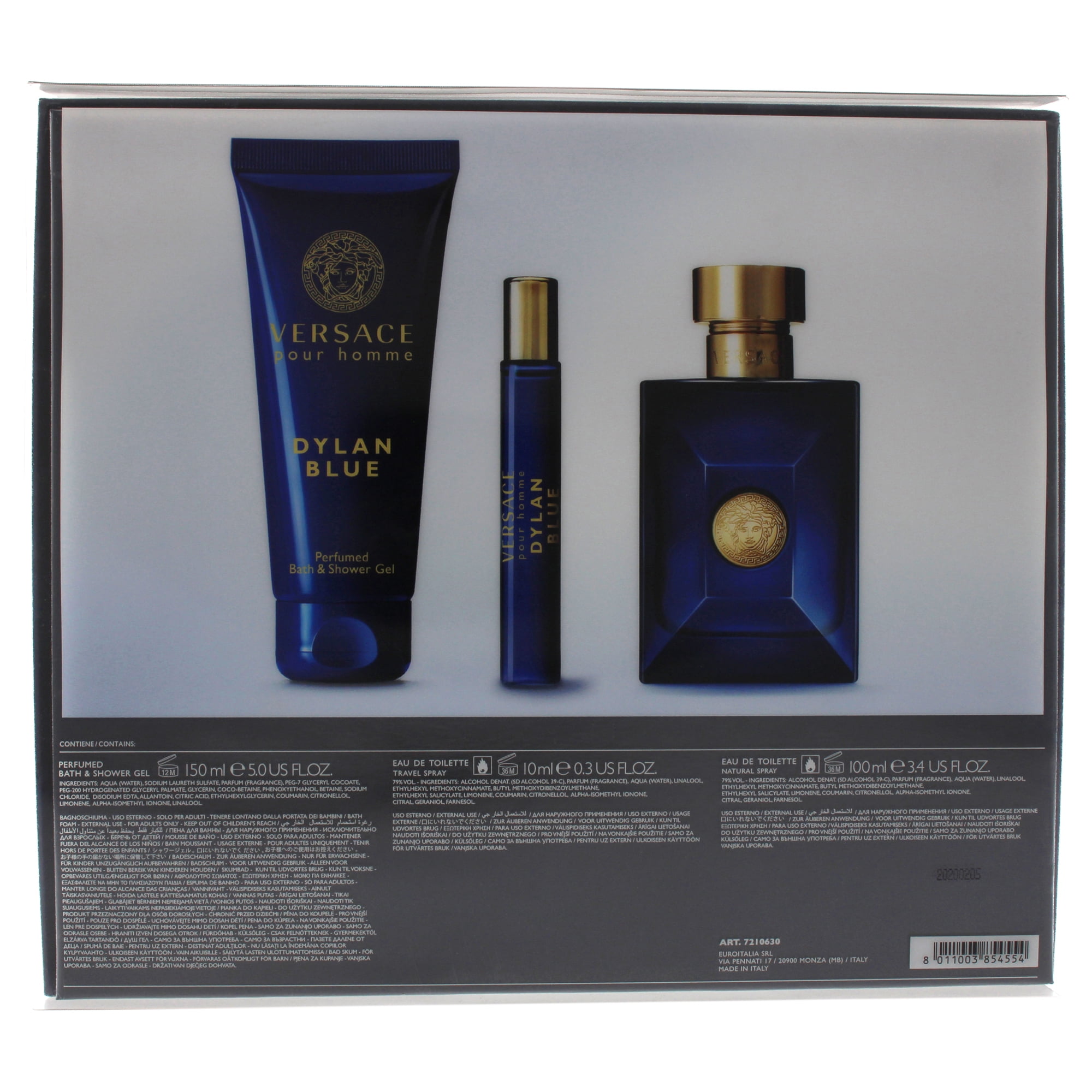 Versace Men's pour Homme Dylan Blue EDT Spray 3.4 oz (Tester) Fragrances  8011003825769