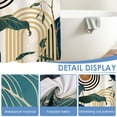 thumbnail image 4 of Dznils Boho Shower Curtain with Hooks, Modern Abstract Fabric Bathroom Curtain, 72" x 72", Blue Gold, 4 of 9