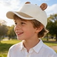 thumbnail image 2 of yocbz Baby Boy Hat Baby Baseball Cap Toddler Boys Girls Sun Hat Kids Adjustable Cotton Caps Lightweight Trucker Hats Beige,3-8 Years, 2 of 7