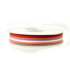 Rainbow Striped Grosgrain Ribbon, 5/8-inch, 25-yard, Red/Orange/Lavender/White