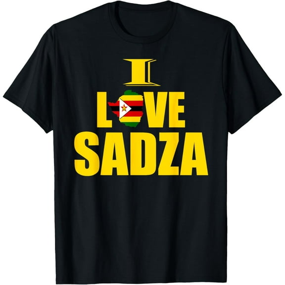 Zimbabwean Food, I Love Sadza, Zimbabwe Map Flag T-Shirt
