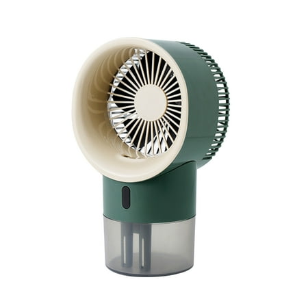 

USB Mini Refrigerated Wind Conditioner Home Small Chiller Portable Mobile Humidification Night Light Desktop Water-cooled Fan Built-in Battery Model