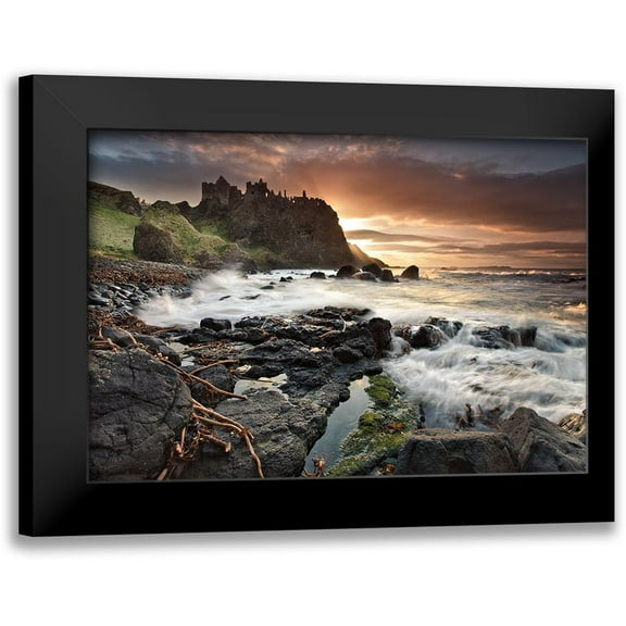 Mcparland, Gary 14x11 Black Modern Framed Museum Art Print Titled - Dunluce Light