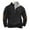 Black-Sweatshirts, variant on Namayuj Mens Zip Up Sweatshirts Fall Solid Color Crewneck Sweatshirt Retro Lightweight Pullover Tops Winter Long Sleeve Shirts