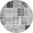 thumbnail image 1 of Ahgly Company Indoor Round Patchwork Gray Transitional Area Rugs, 3' Round, 1 of 1