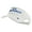 White, variant on US Air Force Navy Letter Design Embroidered Pro Style Cotton Twill Washed Visor - Navy OSFM
