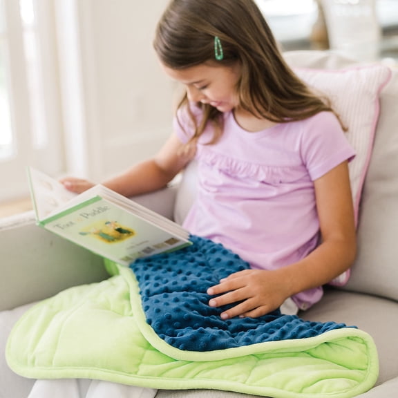 Sensory Genius Weighted Lap Pad – 24” x 19 1/2” 5 pounds – Ideal for Kids Kids & Adults – Sensory Pad for Kids to Help Ease Stress & Anxiety – Great for Classroom, Work or Home – Ages 5 & Up
