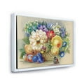 thumbnail image 4 of Vintage Still Life Of White and Yellow Flowers 20 in x 12 in Framed Painting Canvas Art Print, by Designart, 4 of 5