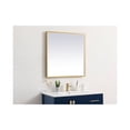 thumbnail image 5 of Elegant Decor Pier 27x36 inch LED mirror with adjustable color temperature 3000K/4200K/6400K in brass, 5 of 10