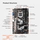 thumbnail image 4 of Placa base BTC-B250S compatible con Intel Core/Pentium/Celeron LGA1151 6/7/8th Generation CPU integr Irfora Negro, 4 of 5