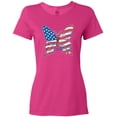 thumbnail image 3 of Inktastic Patriotic Butterfly Women's T-Shirt, 3 of 5