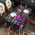 thumbnail image 2 of Breast Cancer Rectangle Tablecloth 60"x120",Waterproof Polyester Rectangle Table Cloth, Wipeable Spillproof Polyester Tablecloth for Dining, Camping, Indoor and Outdoor, 2 of 6