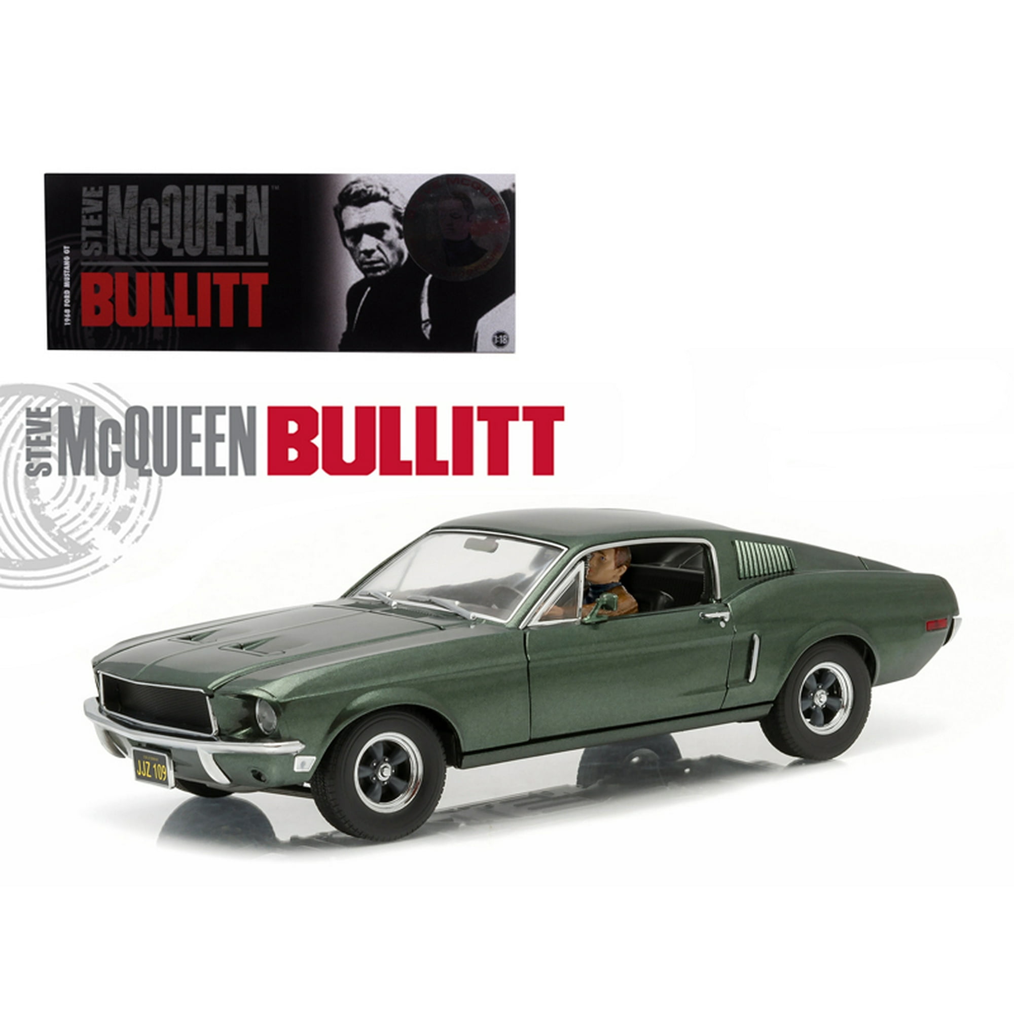 Greenlight 1968 Ford Mustang GT Fastback Bullitt Highland Green