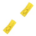 thumbnail image 1 of Diadema con nudo de lazo deportivo Minnieouse Banda para el sudor ajustable Amarillo 2Conjunto, 1 of 6