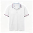 thumbnail image 2 of Summer Polo Shirts for Women Golf Button Collared Short Sleeve Tops Lightweight Work Blouses, M, 2 of 5