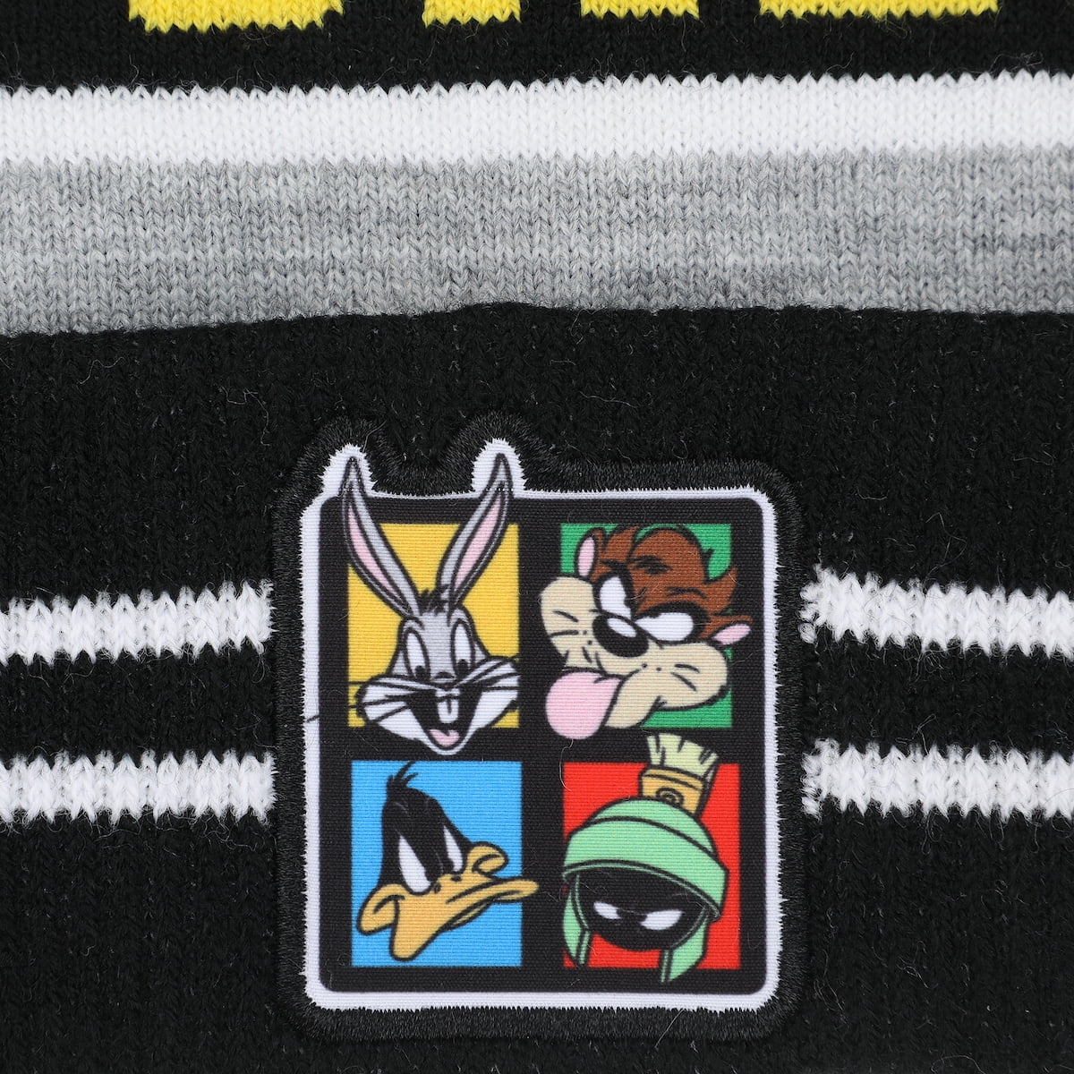 Looney Tunes Striped Youth Pom Beanie and Gloves Set