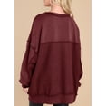 thumbnail image 3 of SHEWIN Womens Sweatshirts Oversized Pullover Tops Casual Long Sleeve Button Henley Neck Sweatshirts for Women Light Patchwork Shirts, 3 of 4
