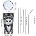 thumbnail image 6 of 3D Inflated Jack Skellington Nightmare Before Christmas Tumbler Cup with Straws and Lid, Nightmare Before Christmas Gift for Men Women, Stainless Steel Vacuum Insulated, Epoxy Coated, 20 Oz, 6 of 6