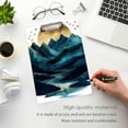 thumbnail image 3 of FORMRS Acrylic Clipboard with Low Profile Clip Standard A4 Letter Size, 12.5" x 9", Blue Mountains, 3 of 8