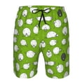 thumbnail image 4 of Disketp Men'S Swim Trunks Hawaiian Breathable Surf Beach Swimsuits Mesh Lining Beach Shorts With Pockets-Funny Sheep Doing Yoga, 4 of 9