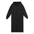 thumbnail image 7 of Kamentoy Women Waterproof Long Raincoat with Hood, Zipper Front Lightweight Rain Poncho Jacket for Hiking Camping Travel Outdoor Activities, 7 of 7
