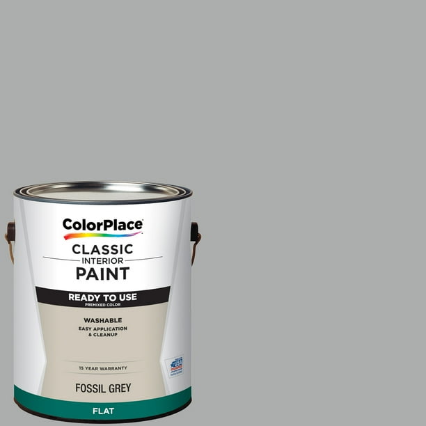ColorPlace Classic Interior Paint + Primer Ready to Use Fossil Grey