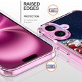 thumbnail image 2 of Funda Bicolor de Navidad para iPhone 16 Plus con Protector de Pantalla, 2 of 6