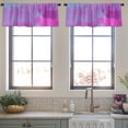 thumbnail image 3 of LALILO Kitchen Curtain Valance Canvas Art Colorful Modern Rod Pocket Window Curtain 52"x 18" Set of 2, 3 of 5