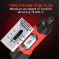 thumbnail image 4 of Preset Adjustable 10-65In.Lb Manual Torque Screwdriver Window Torque Screwdriver Bicycle Repair Tool, 4 of 5