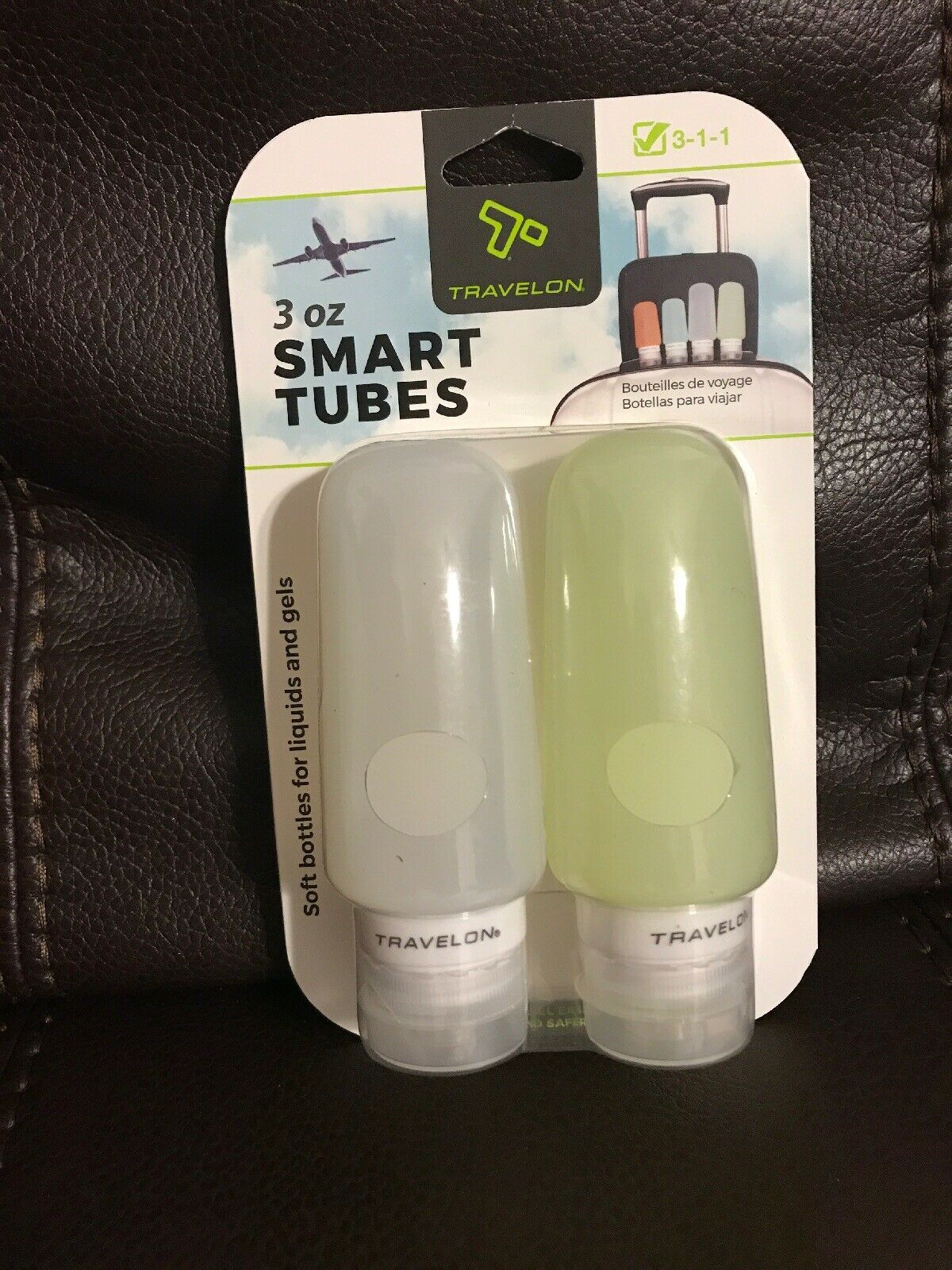 Travelon Smart Tubes Set of 2 3Oz Green/Clear 12652450