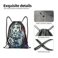 thumbnail image 4 of Zufioo Monster High Print Sports Cinch Sack Gym String Bags Machine Washable Heavy Duty String Backpack for Men Women-Medium, 4 of 6