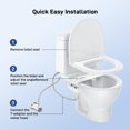 thumbnail image 6 of EastVita Bidet Attachment for Toilet,Self-Cleaning Dual Nozzle,Cold Water Sprayer,Pressure Control,Women Wash,White, 6 of 8